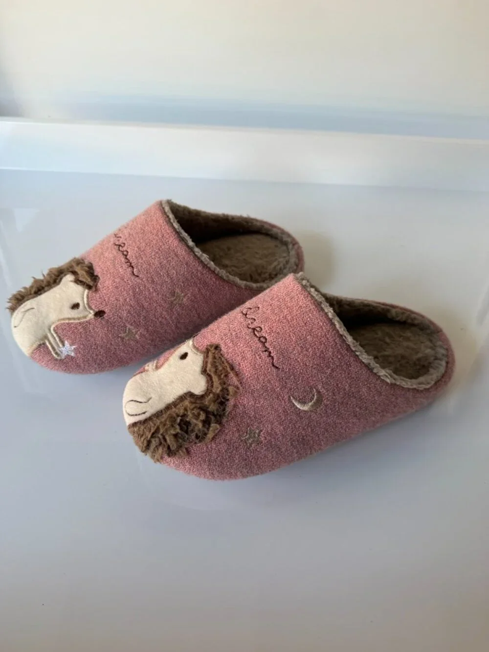 NWOT Hedgehog Cotton Memory Foam Dream Girls Slippers